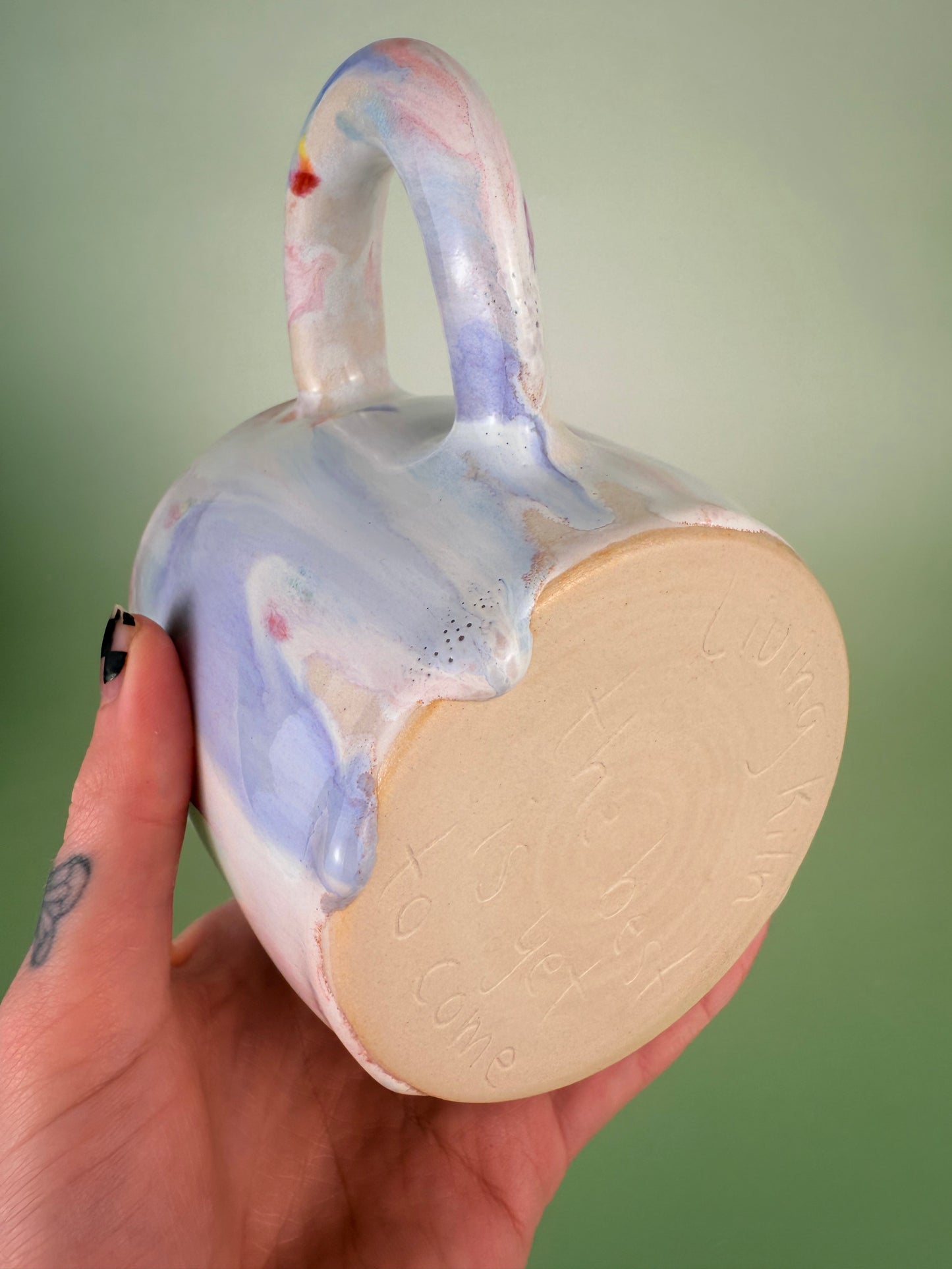 Drippy rainbow mug - discount