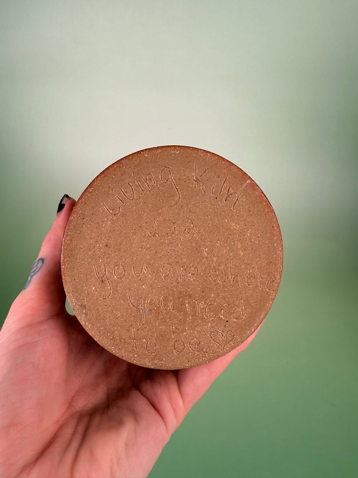 Yin Yang cup - black sparkly glaze