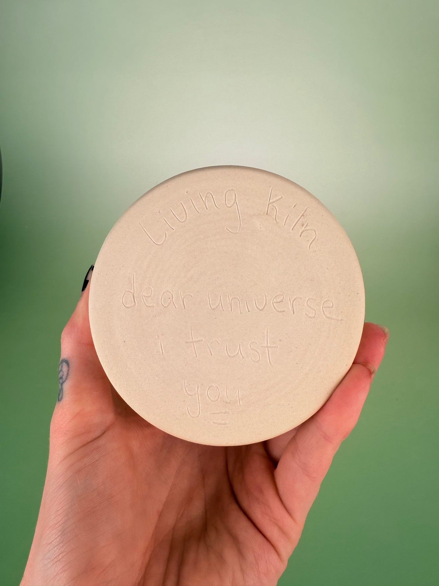 Drippy travel cup #7 - black sparkly glaze