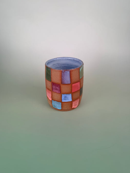 Colorful checkered cup #1