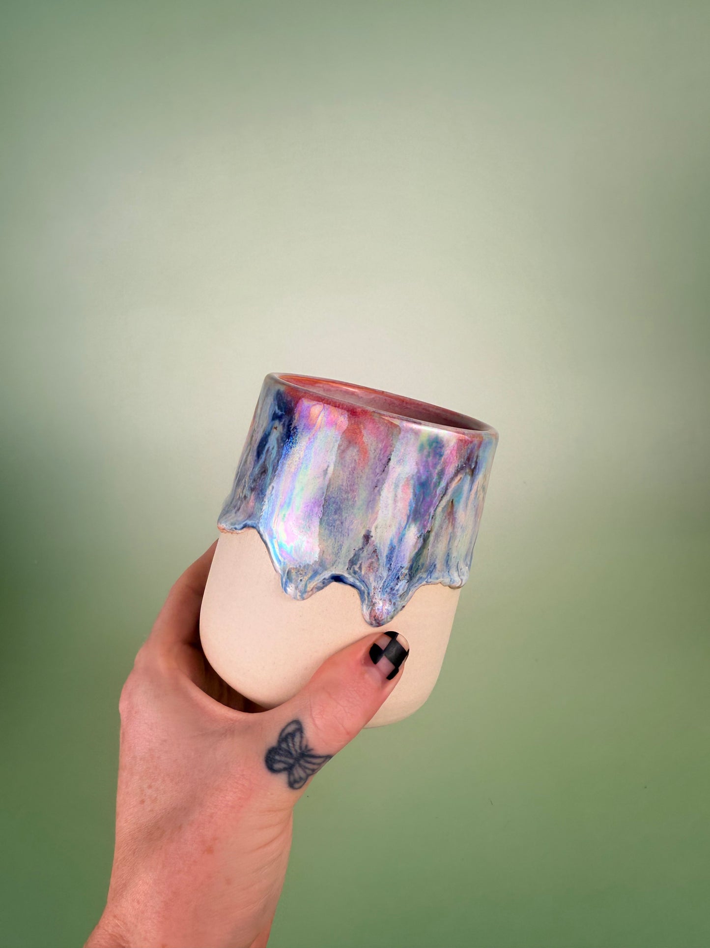 Iridescent drippy cup #2