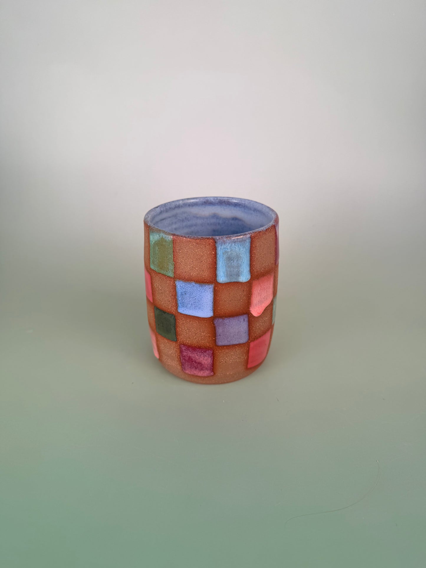 Colorful checkered cup #1