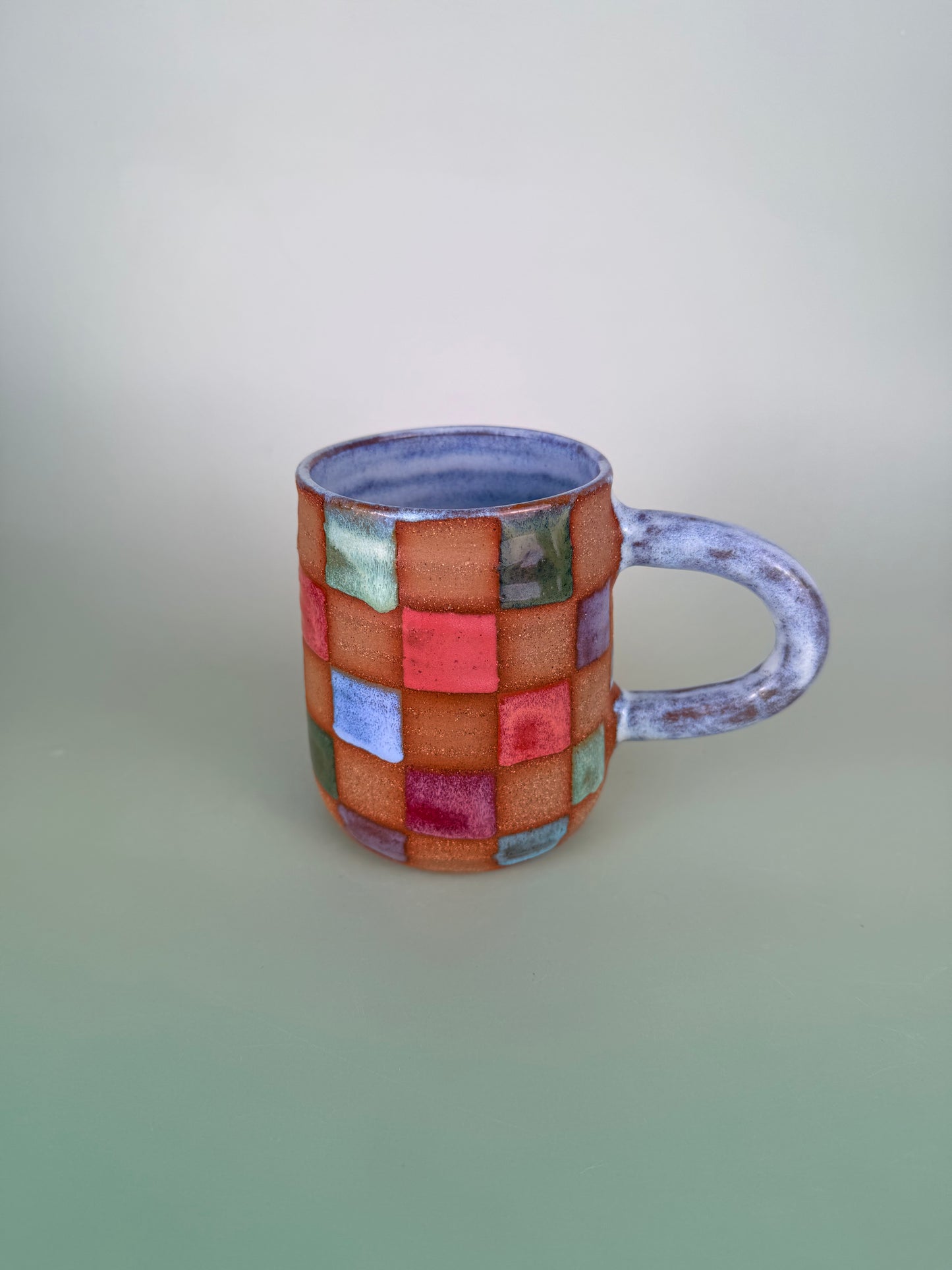 Colorful checkered mug #2 - discount